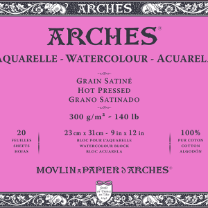 Arches 300g HP akvarelpapir Cbart