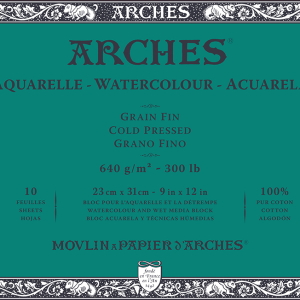 Arches 640g akvarelpapir Cbart